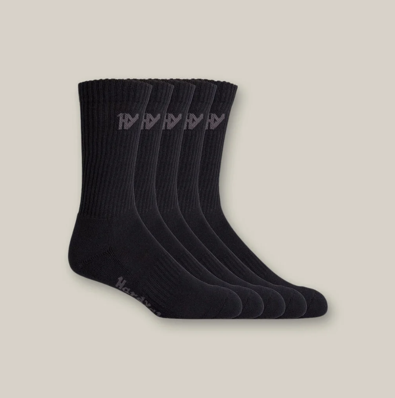 Hard Yakka Crew Sock 5 Pack